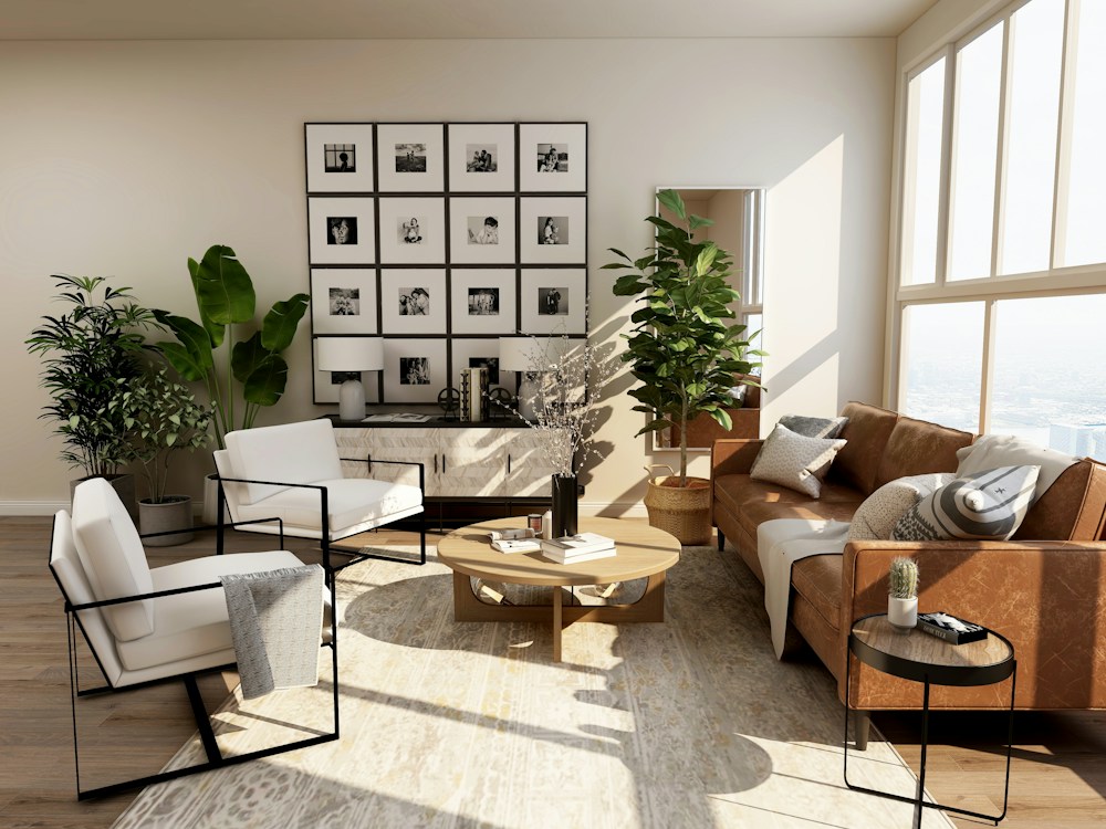 A comfortable light-filled living room