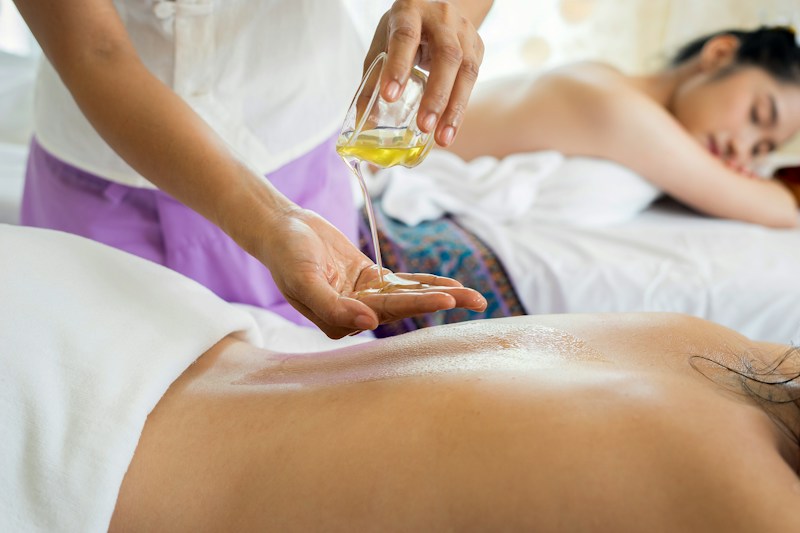 A soothing spa massage treatment
