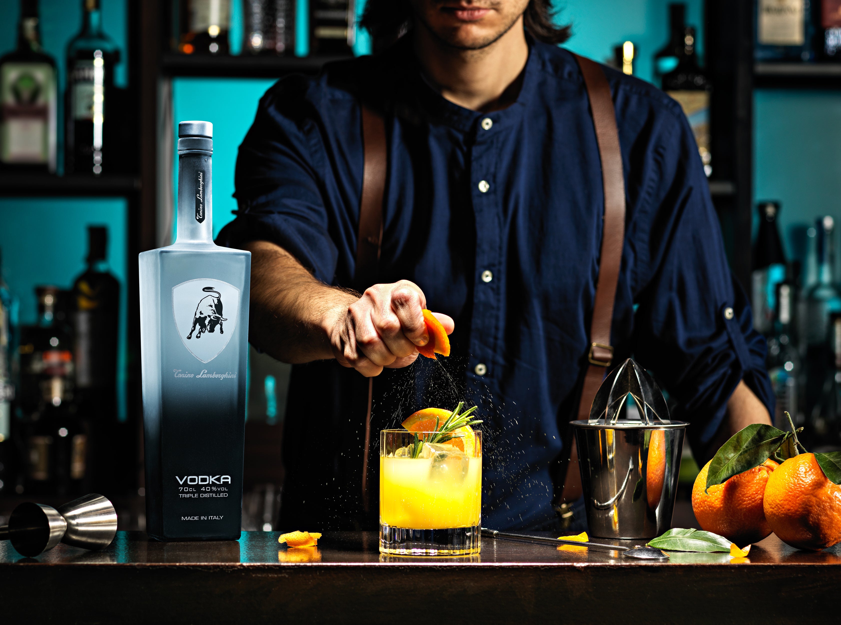 Tonino Lamborghini Vodka, official brand photograph